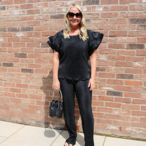 Bridie Plisse Co Ord Trouser Set