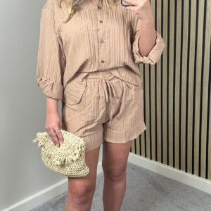Florence Casual Blouse & Elasticated Short Set